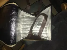 Bolsa de refrigerador térmico aislado para almuerzo, almacenamiento grande y cuadrado de bebidas frías, bolsas de aluminio para comida y café, 4 personas