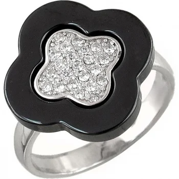 

Esthete ring with ceramics and cubic zirconia