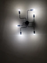 Ceiling-Lights Lampara Loft Nordic-Pipe Bedroom Retro Vintage Techo Iron for Living-Room