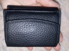 Monederos de cuero genuino para mujer, carteras de piel de vaca, monedero pequeño Rfid, tarjetero, Mini bolsa de dinero, bolso de mano portátil, novedad