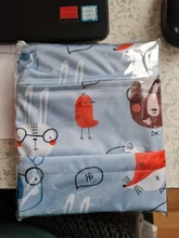 Asenappy-Bolso húmedo seco con dos cremalleras, bolsa de pañales para bebés, impermeable, reutilizable, lavable, 30x36cm