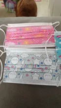 Entrega rápida 50 Uds máscara de niño una caja de dibujos animados de los niños, máscara desechable 3 capa niño chico de higiene espesar cara máscara de la boca