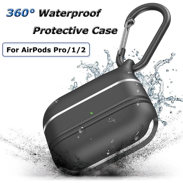 AIRPODS PRO 1/2 WATERPROOF CASE: BLACK