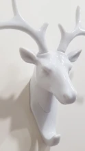 Wall-Hanging-Hook Horns Hanger-Rack Deer-Head Wall-Decoration Key-Deer Vintage Antlers
