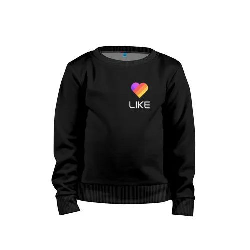 Детский свитшот хлопок «Likee 1(LIKE Video)» для мальчиков и девочек, Комфортная толстовка с рисунком, Свитшот - Цвет: 4
