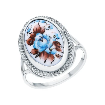 

Silver ring with finish and cubic zirconium sunlight sample 925