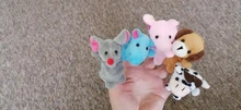 Toys Doll Plush-Toy Story-Props Finger-Puppets Animals Tell Baby Family Kids Gift 10pcs