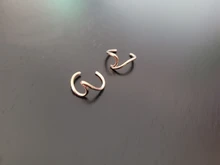 Yiustar-pendientes ondulados de cartílago para mujer, joyas de acero inoxidable trenzadas, joyas bohemias, Piercing de conchas falsas