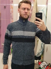 Suéteres de Cachemira cálidos para hombre, cárdigan de lana con cremallera, prendas de punto informales para hombre, ropa de chándal, novedad de 2021