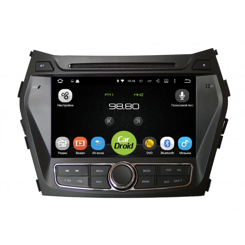 Штатная магнитола Roximo CarDroid RD-2009 для Hyundai SantaFe 3(Android 8.0)(+ Камера заднего вида в подарок