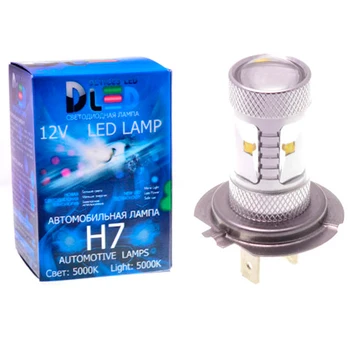 

LED car lamp h4 H7 H8 H10 H11 H27/881 9005 9006 H16-psx24w psx26w py24w XB 6led with lens dled