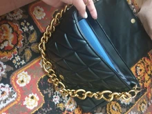 Bandoleras acolchadas con cadena gruesa para mujer, bolsos de mano acolchados, de marca, 2020