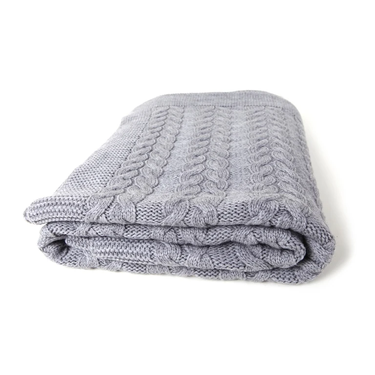 LIGHT GRAY Betires домашний вязаный бросок - Цвет: LIGHT GRAY