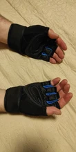 Los hombres Fitness peso pesado guantes de entrenamiento de culturismo medio dedo guantes antideslizante se muñeca apoyo halterofilia deportes