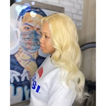 613 peluca Frontal de encaje 30 32 pulgadas 13x4x1 parte de encaje Peluca de la onda del cuerpo brasileño rubia peluca con malla Frontal de cabello humano para las mujeres 180 de densidad