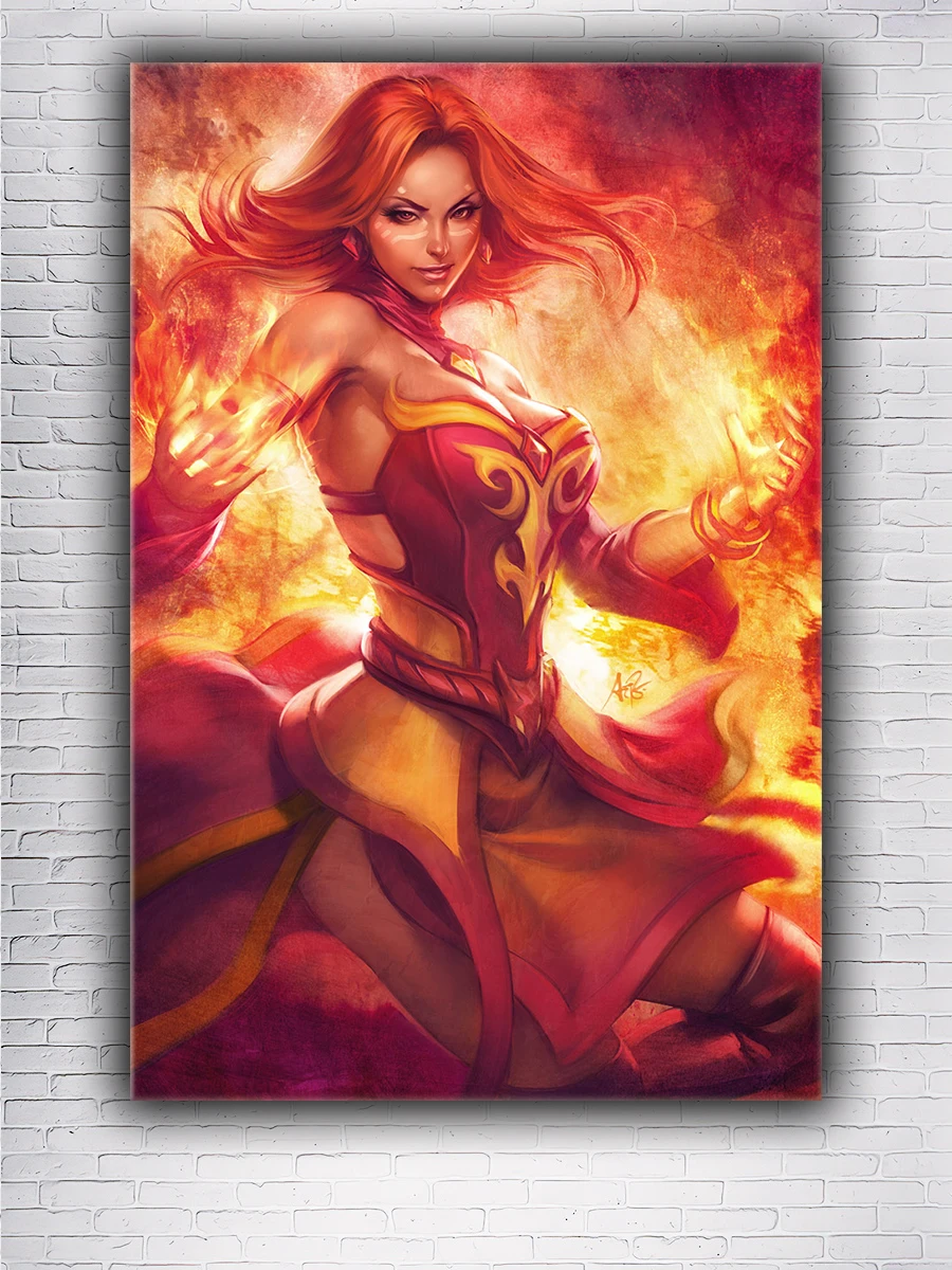 Картина на холсте для интерьера / стену/ - DOTA 2 Лина | Дом и сад