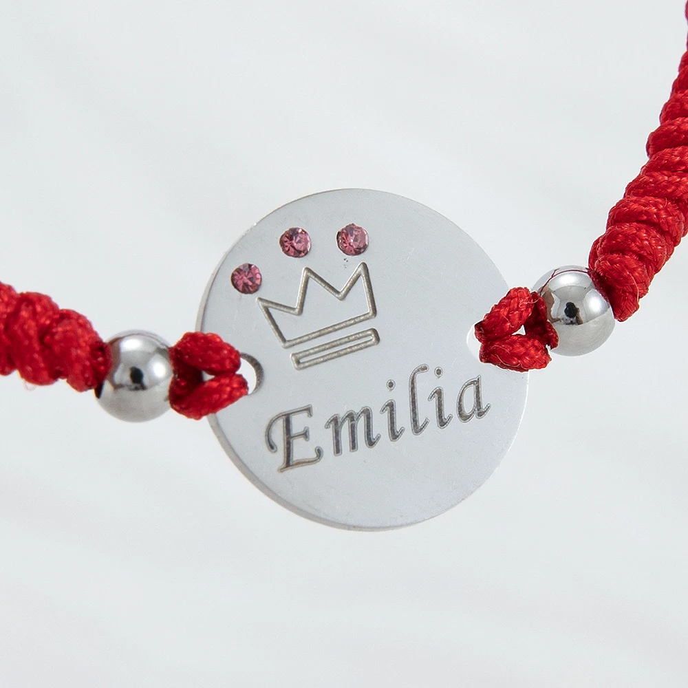 Personalized baby bracelet with name, gold or silver – Birth gift