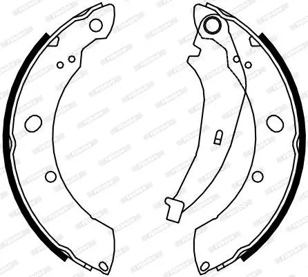 Колодки барабанные Chrysler PT Cruiser 2.0/2.4/2.2CRD 02-10 FERO