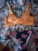 Swimsuit Women Bikini-Sets Bathing-Suits Lemon CUPSHE Lace-Up Print Two-Pieces Sexy Yellow