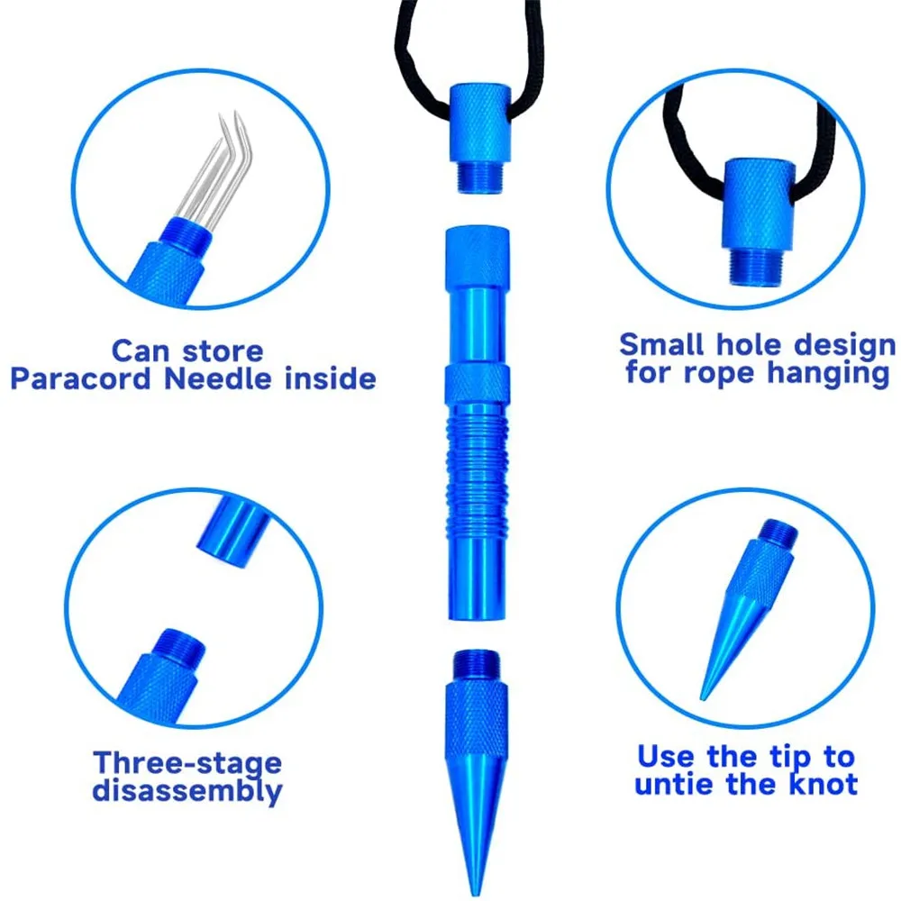 Paracord Bracelet Jig Wristband Maker Kit Adjustable Metal Weaving DIY Craft Maker 4" to 13" Knotter Tools With Paracord Needle