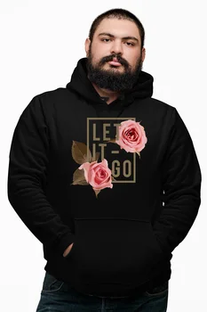 

Angemiel Wear Let It Go Black Male Hooded Sweatshirt