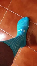 Nuevo Calcetines de calcetines de hombre para correr deporte de senderismo Calcetines de fútbol de función de compresión calcetines de la rodilla de alta