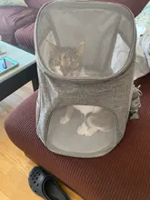 Bolsa de malla portátil para perros, mochila transpirable para perros, bolsa para transportar la portátil al aire libre