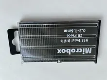 20 unids/set 0,3mm-1,6mm de acero de alta velocidad Set de puntas de taladro en espiral Micro HSS broca con el caso