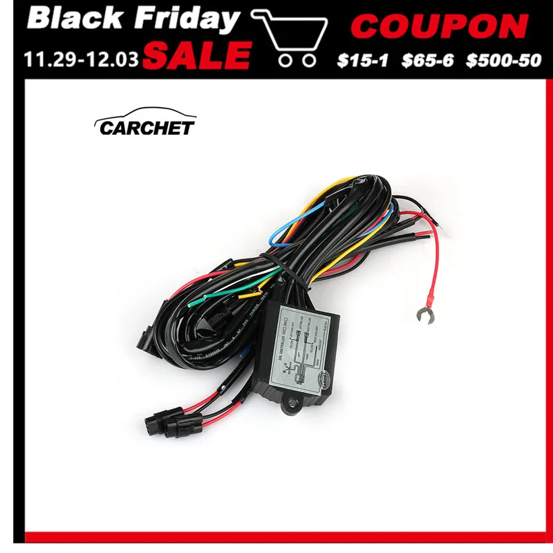 12V Led Daytime Running Light ON OFF Control Dimmer Switch Relay DRL