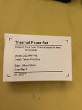 Phomemo rollo de papel pegatina imprimible térmico autoadhesivo Etiqueta de foto de papel barato para Phomemo M02/M02S/M02Pro impresora de bolsillo