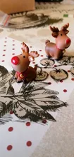 Resin Figurines Decor Christmas-Decoration Snow-Landscape-Model-Ornaments Miniatures