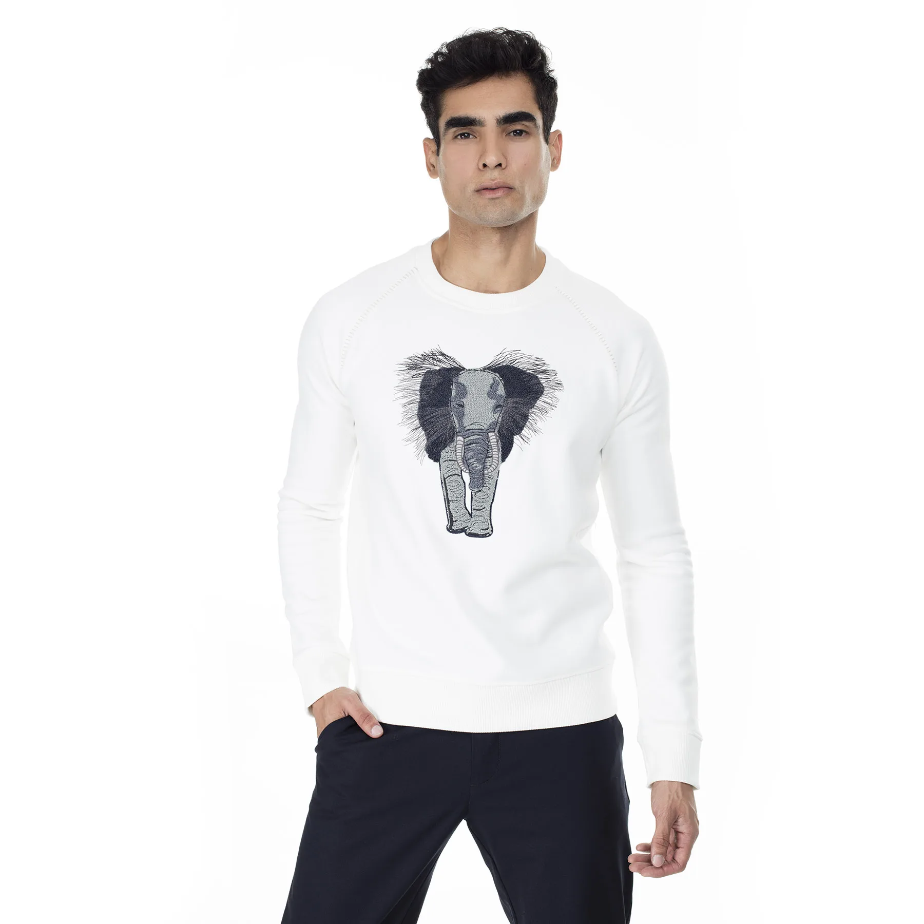 Off white Lufian Yazir велосипедный воротник пот мужской пот 112030018 - Цвет: Off white