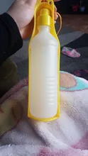 Botella de agua portátil de plástico para perros y mascotas, Bol plegable de viaje al aire libre, alimentador de agua potable, 250ml/500ml