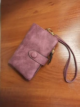 SMOOZA-Cartera de Piel de Mujer, Cartera de Piel de Mujer, billetera mate corta, billetera de Mujer con tres tarjetas plegables, 2020