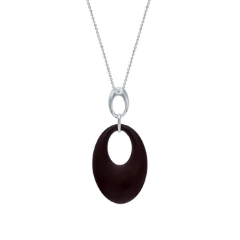 

Silver Pendant with ceramics and cubic zirconia sunlight sample 925