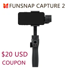 Захват funsnap 2 Ручной Стабилизатор для смартфона GoPro 7 XiaoYi 4k экшн-камера не DJI OSMO 2 ZHIYUN FEIYUTECH