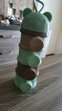 Caja portátil de almacenamiento de alimentos para bebés, recipiente para aperitivos ZXH con diseño de oso de 3 / 4 capas, para cereales esenciales, leche en polvo