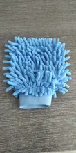 Gran oferta 2 en 1 ultrafino fibra de microfibra chenilla guante para lavado de coche guante de malla suave respaldo sin arañazos para lavado de coches y de limpieza