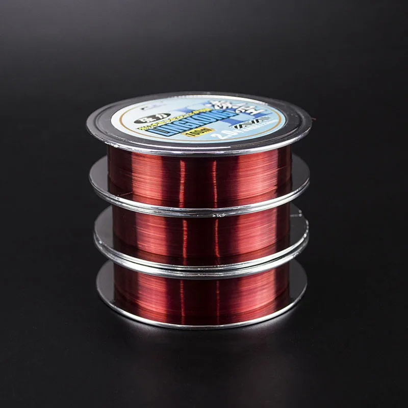 

Fluorocarbon Fishing Line 100m multifilament line no braided fly fishing cord fishing snood leashes for carp fishing