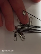 Leader Leash Fishing-Accessory Steel-Wire Wire-Tackle-Pesca with Swivel Olta 10pcs