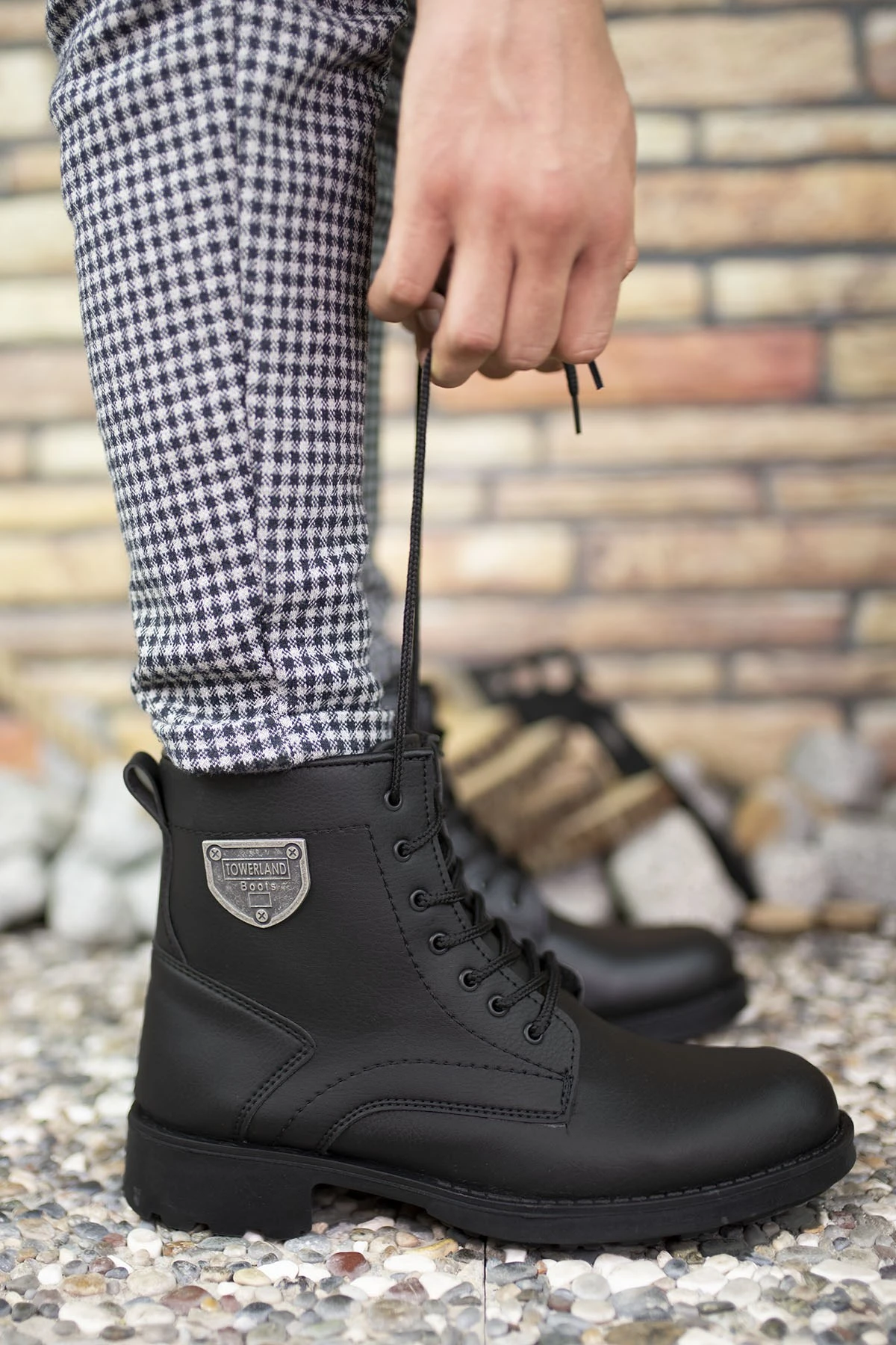 D00655 Botas de invierno para hombre, calzado de motorista, color negro, con decoración de Metal, 2021|Botas de motocicleta| AliExpress