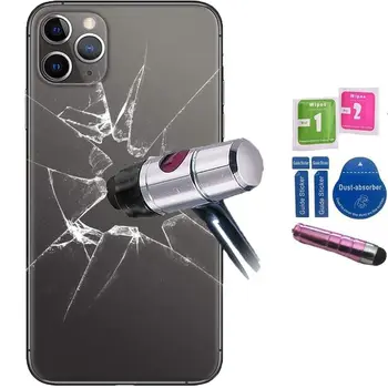 

5x Protectors Screen Tempered Glass Back for for APPLE IPHONE 11 PRO MAX (Generico, not Full SEE INFO) PEN PINK