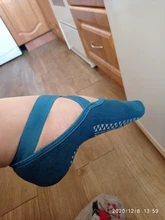 Vendaje Yoga calcetines Anti-deslizamiento rápido seca deportes de las señoras medias de Ballet calcetín de baile zapatillas para las mujeres calcetines de algodón