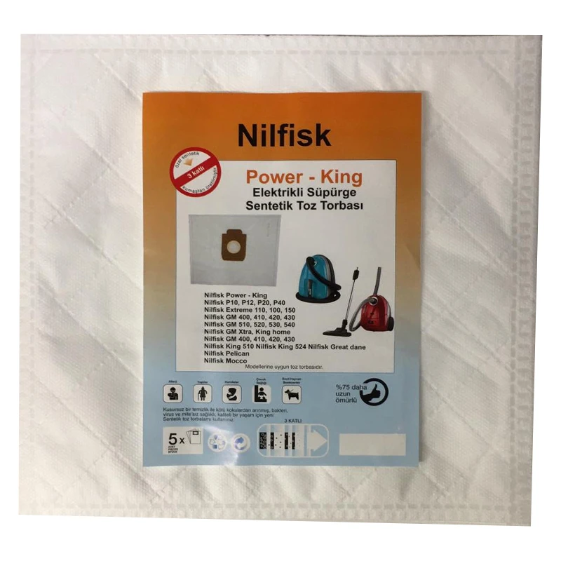 Мешок для пыли с тройным слоем не Wowen Nilfisk Power King Extreme и т. Д.|Запчасти пылесоса| |