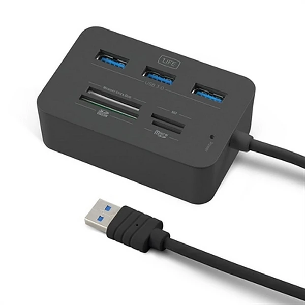 Card Reader 1LIFE 1IFECRCOMP3 USB 3.0 Black