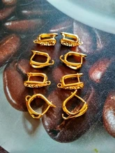 Ganchos de cierre de pendientes para mujer, accesorios de joyería hechos a mano, diseño de moda, ganchos para pendientes hueca