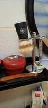 Razor-Holder Brush Shaving-Brush-Stand Safety-Razor QSHAVE Stainless-Steel 15cm Men Not-Including