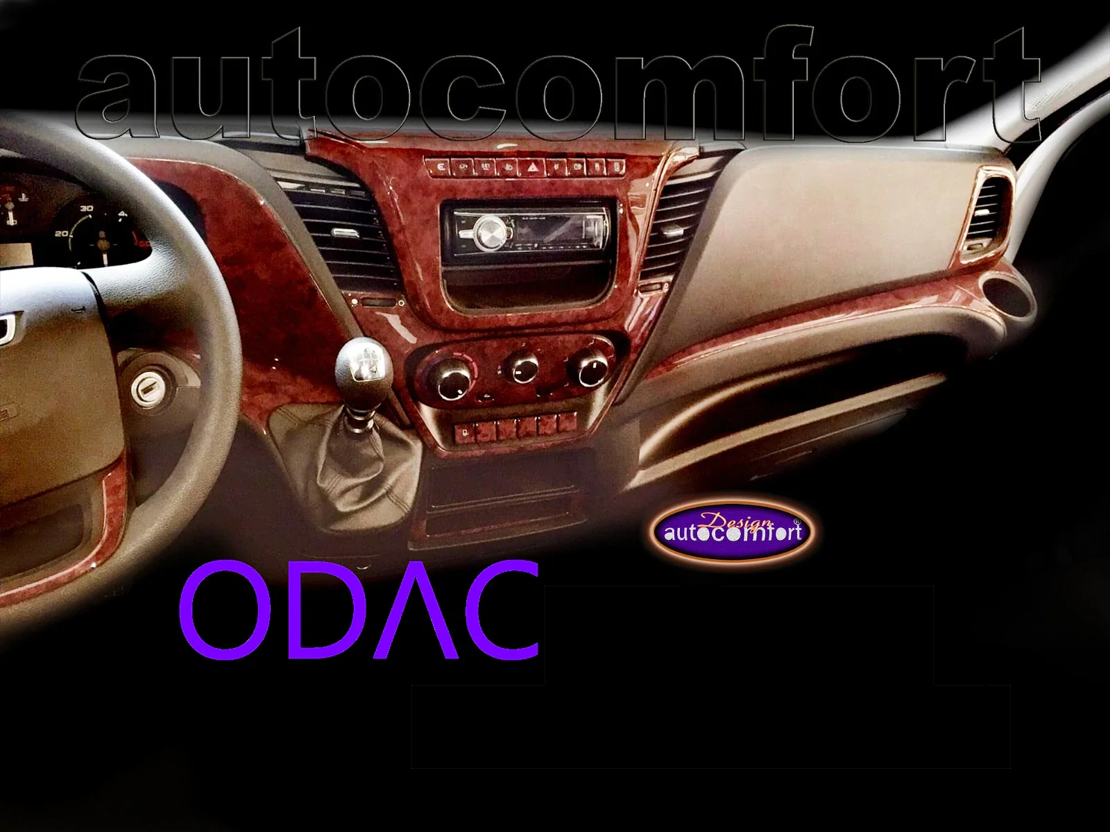 Для Iveco Daily 2015 комплект приборной панели ODAC наклейки для интерьера покрытие