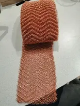 0.5-10 Meter 4 Wires Pure Copper Mesh Woven Filter Sanitary Food Grade For Distillation