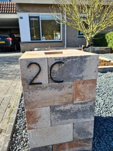 127mm Floating House Number Letters Big Modern Door Alphabet Home Outdoor 5 in.Black